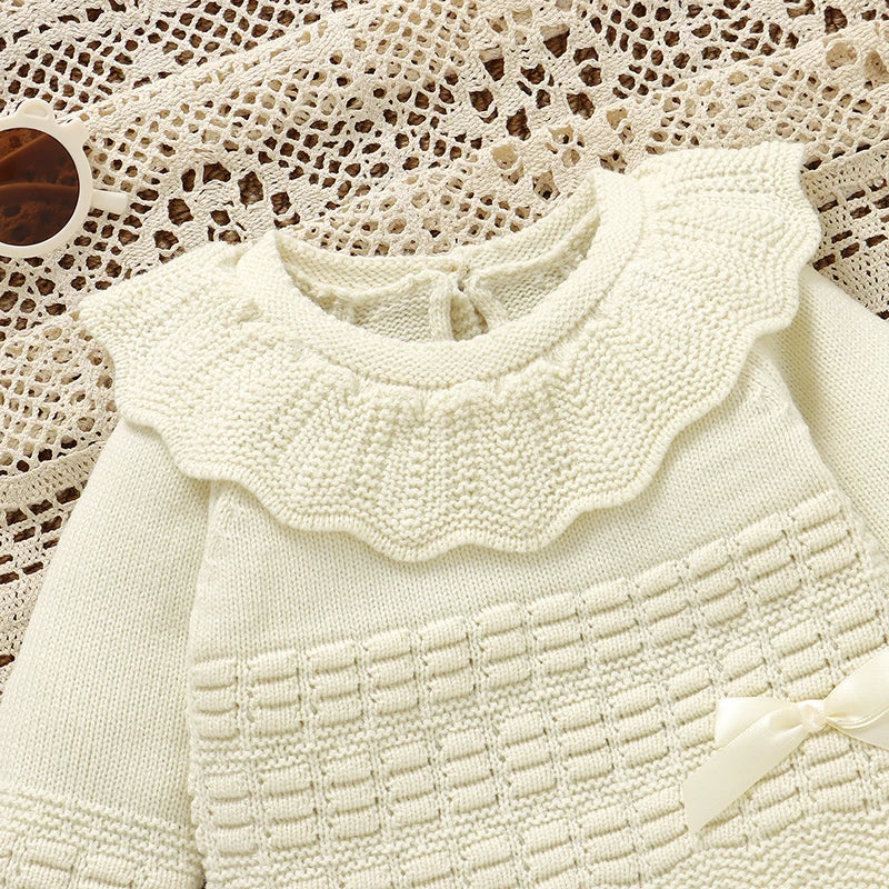 Baby Girls Round Neck Long Sleeves Winter Outfit