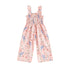 Little Girls Lovely Floral Print Wide Leg Summer Jumpsuit childrensterritory