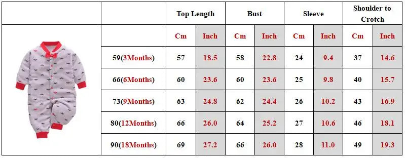 Baby Kids Long Sleeves Soft Winter Bodysuits childrensterritory