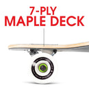 Maple Deck Black White Skateboard 70mm Wheels childrensterritory