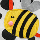 Girls Long Sleeve Bee Appliques Cotton Top childrensterritory