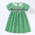 Collar Design Flower Print Summer Dresses for Girls childrensterritory