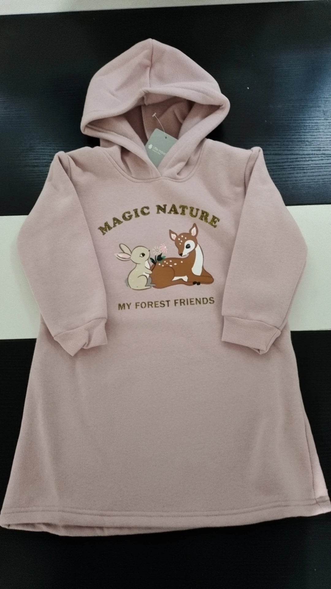 Long-Sleeved Cartoon Print Winter Hoodies For Kids