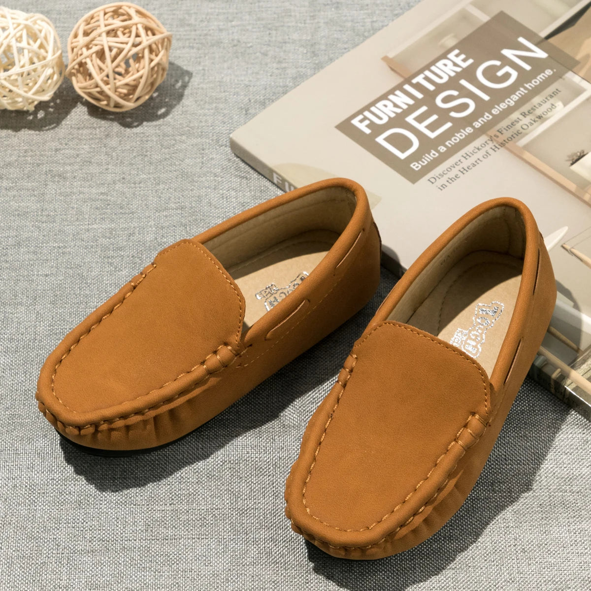 Kids Casual Breathable Leather Shoes for Spring Summer childrensterritory