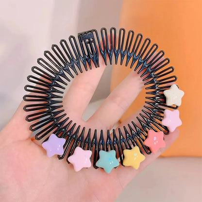Cute 3Pcs Colorful Broken Headband Hair Clips for Girls childrensterritory