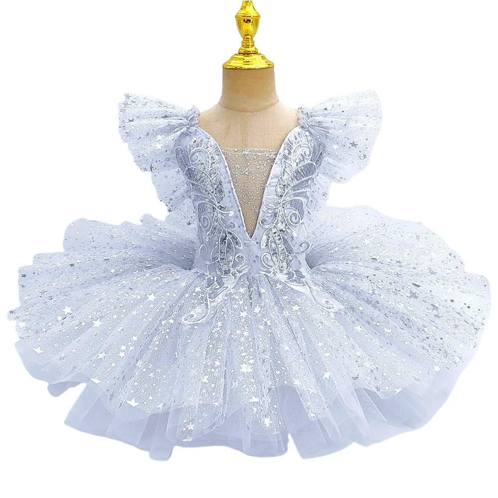Modern Ballet Party Princess Dresses with Sequins for Kids childrensterritory