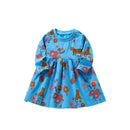 Flower Animal Print Kids Girls Cotton Casual A-LINE Dresses