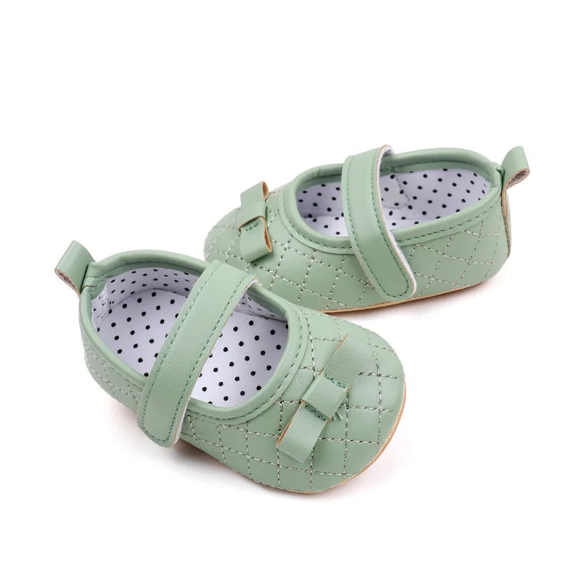 First Walkers Princess Girls Bow Knot Soft Sole Shoes childrensterritory