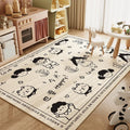 Cartoon Print Stain Resistant Anti Slip Kids Room Carpet childrensterritory
