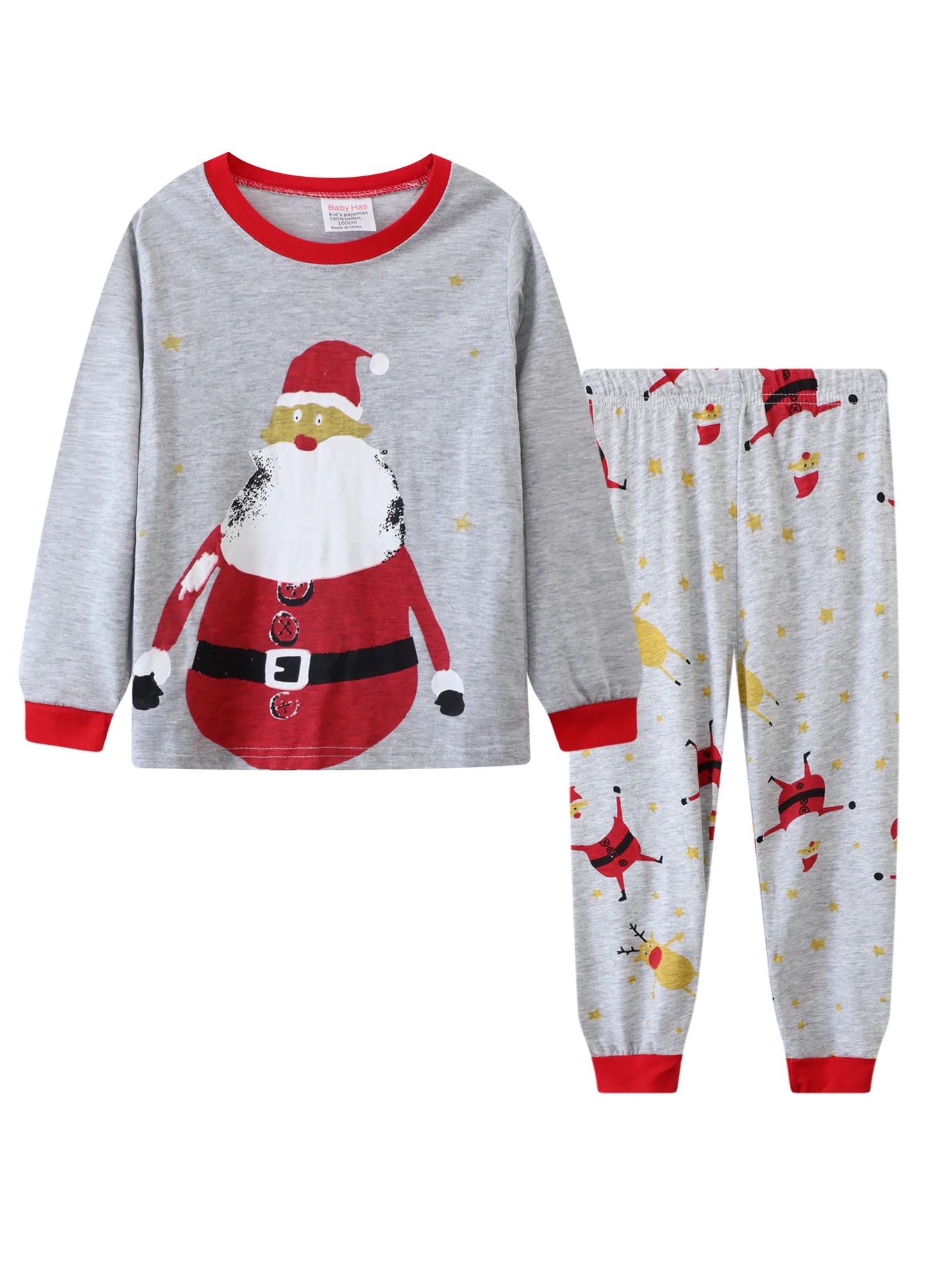Cartoon Print Long Sleeves Kids Autumn Clothing Set