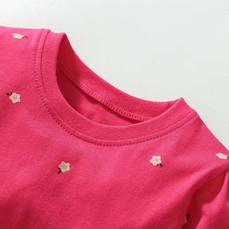 Long Sleeves Unicorn Print Casual Dresses For Girls childrensterritory