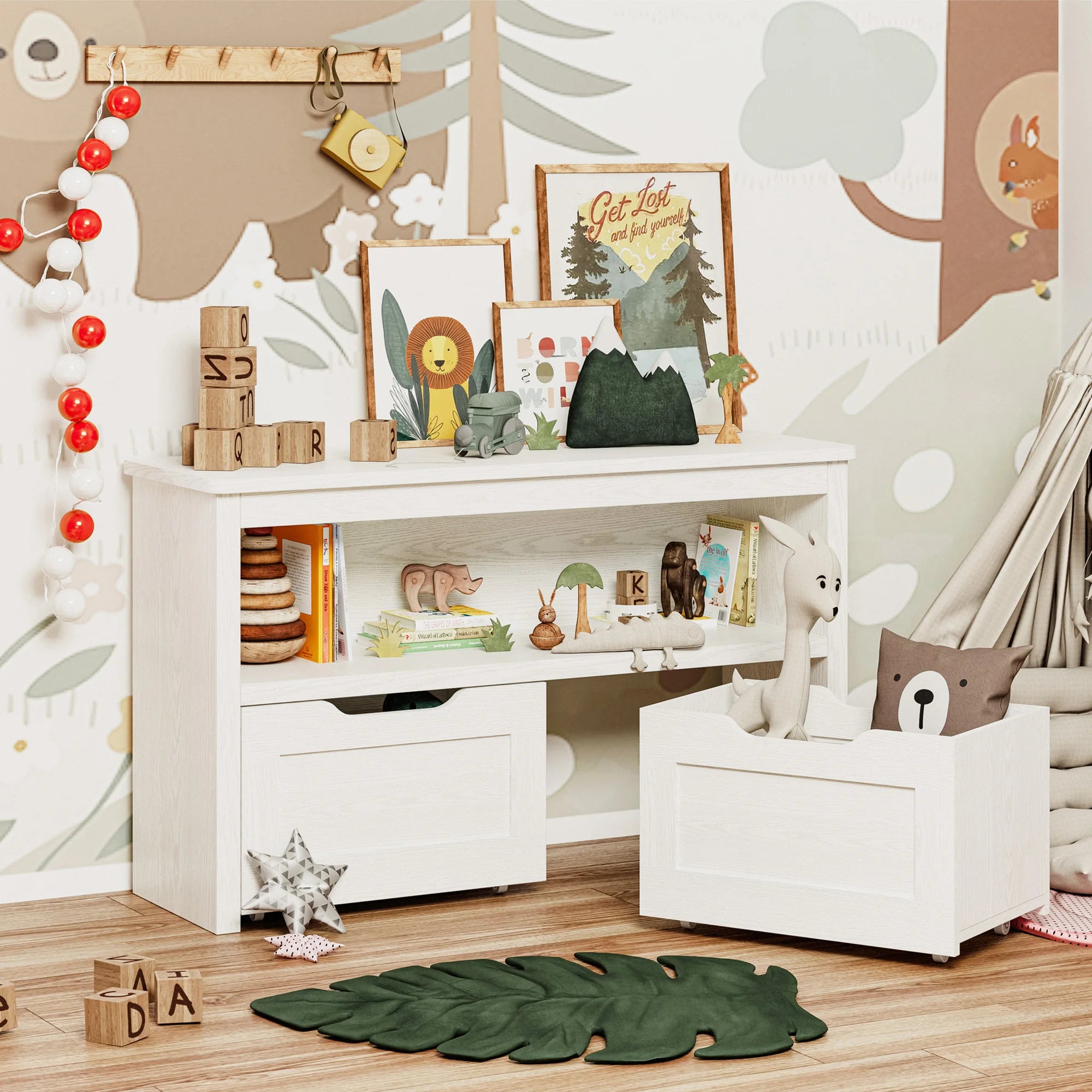 Kids Moveable Toy Storage Organizer for Nursery childrensterritory