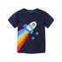 Little Boys Cartoon Excavator Pattern Cotton T-Shirts childrensterritory