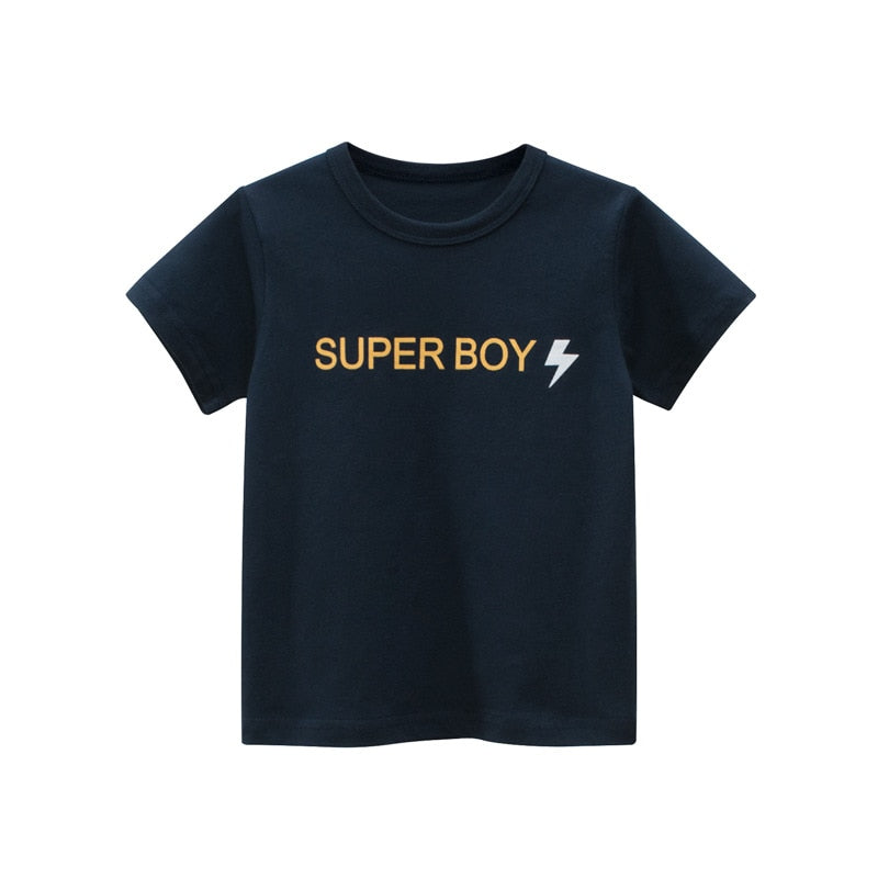 Graffiti Print Kids Boys Girls Summer Cotton T-Shirt Top childrensterritory
