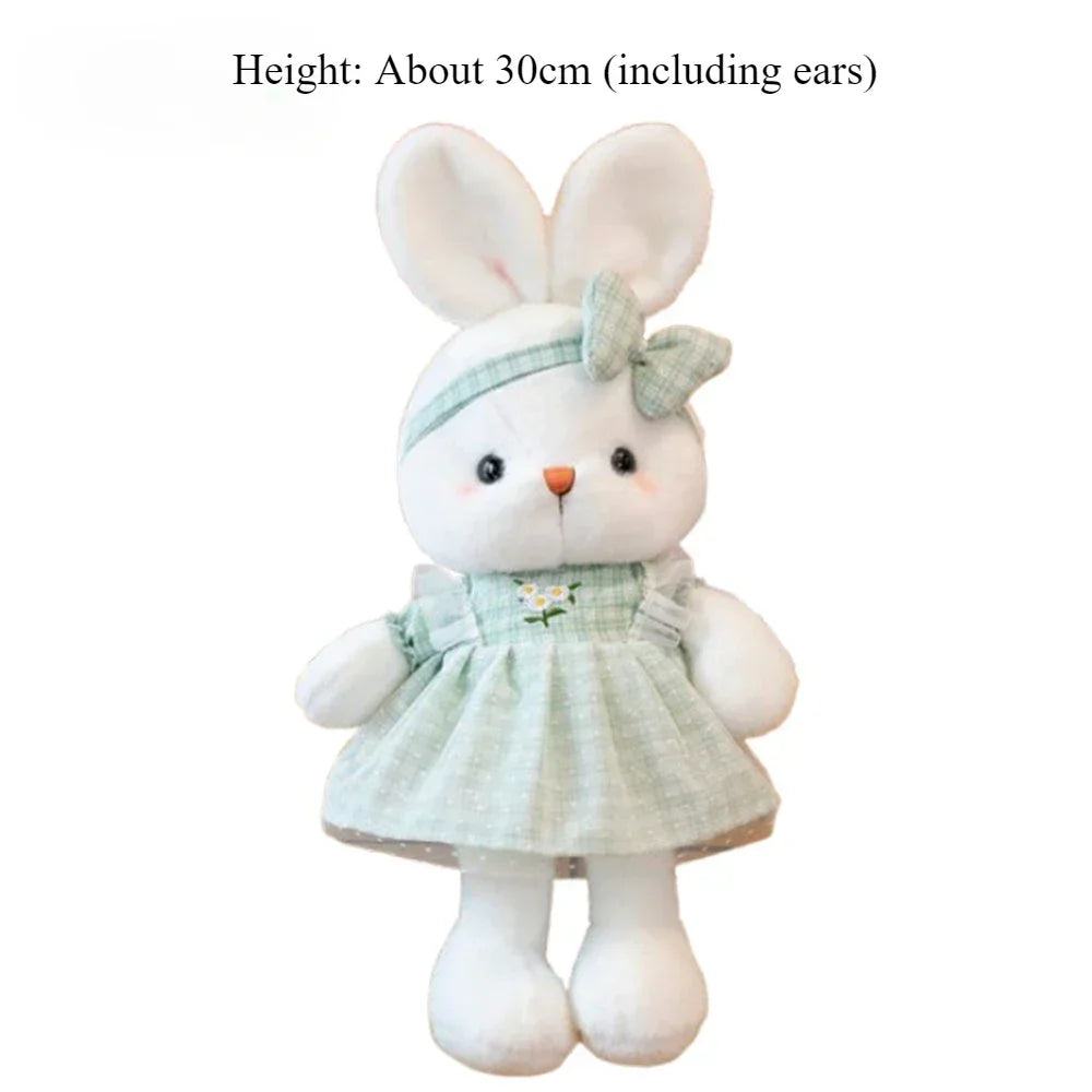 30CM Candy Color Rabbit Plush Toy for Birthday Christmas Gift