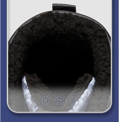Teenage Girls Boys Non-Slip Waterproof Warm Fur Boots childrensterritory