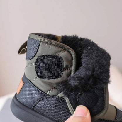 Kids Warm Middle Calf Chelsea Waterproof Snow Boots childrensterritory