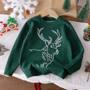 Kids Round Neck Christmas Design Warm Sweater childrensterritory
