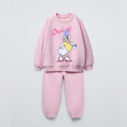 Cartoon Print Long Sleeves Kids Clothing Set childrensterritory