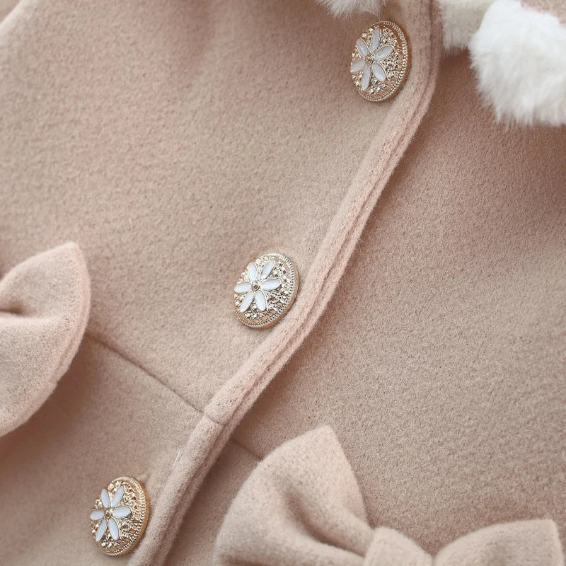 Baby Girl Collar Design Long Sleeves Winter Outfit