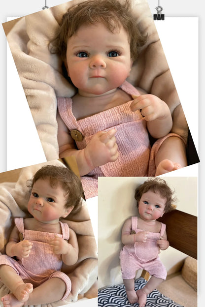 Washable Reborn Baby Doll With Rooted Hair childrensterritory