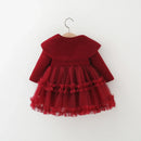 Girls' Full-Sleeved Winter Party Dresses childrensterritory