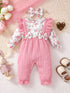 Baby Kids Cartoon Print Winter Bodysuit childrensterritory