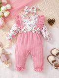 Baby Kids Cartoon Print Winter Bodysuit childrensterritory