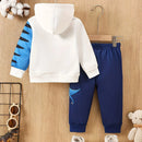 Kids Boys Crocodile Design Fleece Cotton Winter Clothing Set