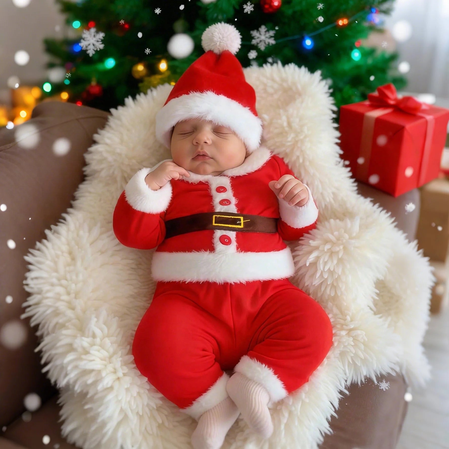 Long Sleeves Baby Christmas Clothing Set childrensterritory