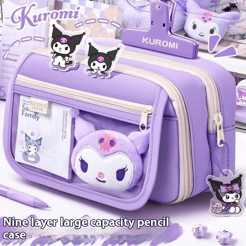Large Capacity Kawaii Pencil Case For School Girls
