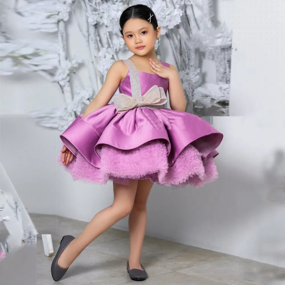 Girls Tiered Skirt/Gowns Tutu Outfit First Communion Dresses childrensterritory