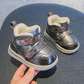 Kids Warm Velcro Non-slip Printed Snow Boots childrensterritory