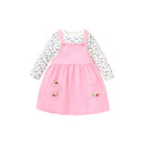 Girls Cartoon Design Shoulder Strap Skirt Dress childrensterritory