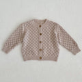 Baby Girls Long Sleeves Floral Embroidery Knitted Cardigans childrensterritory