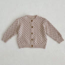 Baby Girls Long Sleeves Floral Embroidery Knitted Cardigans childrensterritory