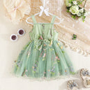 Floral Embroidery Baby Girls' Tulle Princess Dresses childrensterritory