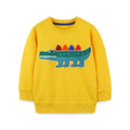 Little Boys Cartoon Print Casual Cotton Sweatshirt childrensterritory