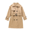 Kids/Teen Girls England Style Long Trench Coat childrensterritory