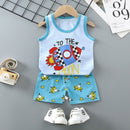 2PCS Cotton T-Shirts and Shorts Set for Toddler Boys Girls childrensterritory