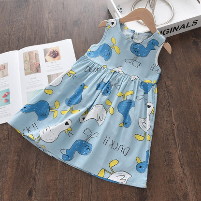 Kids Girls Sleeveless Floral Baptism/Birthday Dresses childrensterritory
