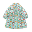 Girls' Full-Sleeve Printed Dresses For Summer childrensterritory