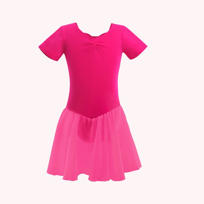Kids Girls Long/Short Sleeve Ballet Leotard/Dancewear childrensterritory