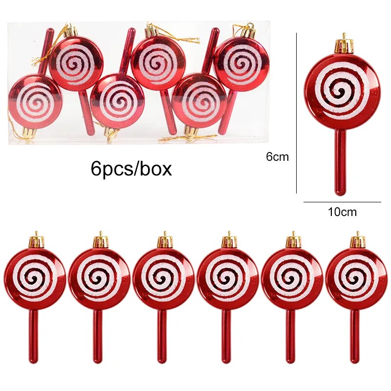 6pcs Christmas Tree Hanging Ornaments for Home childrensterritory