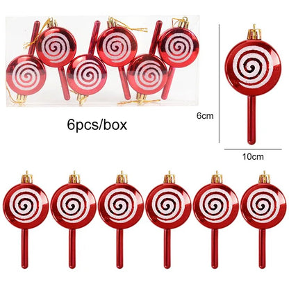 6pcs Christmas Tree Hanging Ornaments for Home childrensterritory