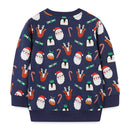 Kids Santa Claus Print Christmas Sweatshirts