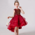 Sequin Lace Design Girls Fluffy Wedding/Party Dresses childrensterritory