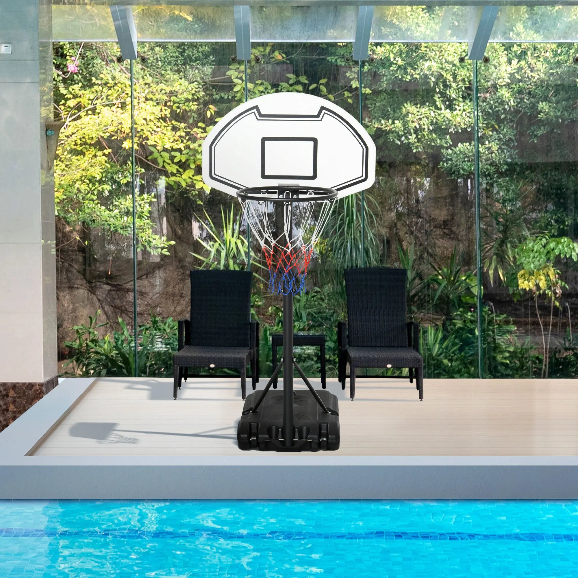 Kids-Friendly and Adjustable Outdoor Basketball Hoop