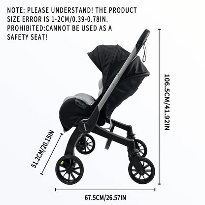 Newborn Lightweight Pushchair with Adjustable Handle childrensterritory