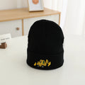 Casual Knitted Cartoon Excavator Embroidered Kids Caps childrensterritory